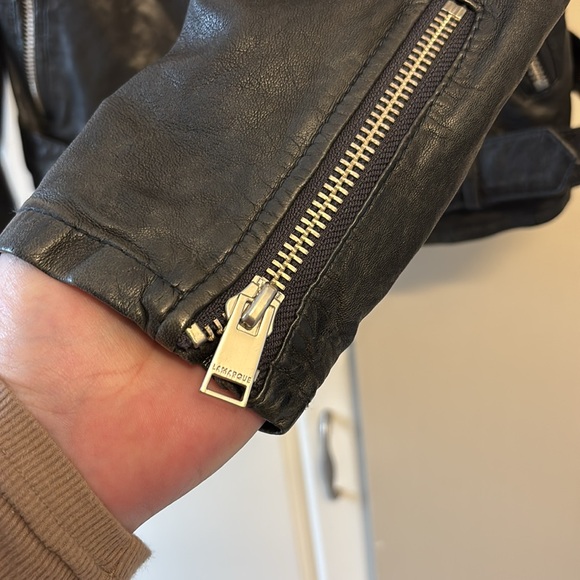 Lamarque Black Leather Jacket - Picture 6 of 8